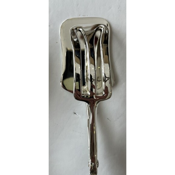 Elegance Silverplated Serving Tongs, set of three Cake Bread Salad 10" EP Zinc - Picture 5 of 16